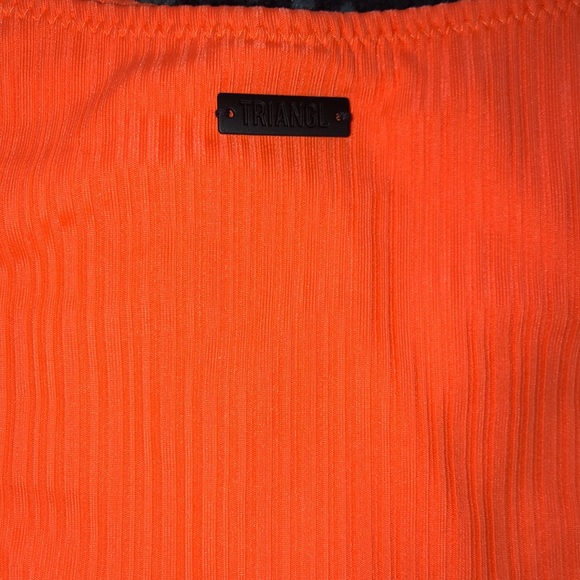 Stripe cheeky bottoms swimsuit set with bag. - Picture 4 of 8